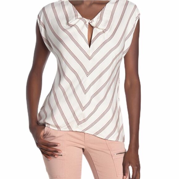 Joie Carsen Chevron Stripe Top Size S - Picture 1 of 8